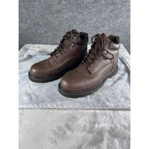 Brazos mens 11D Wyatt ct brown composite safety toe slip resistant main image 15